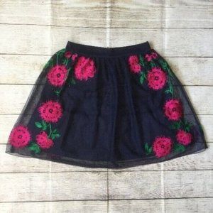 Speechless Skirt 5 Juniors Mini Tulle Floral Embroidered Formal Party Dance